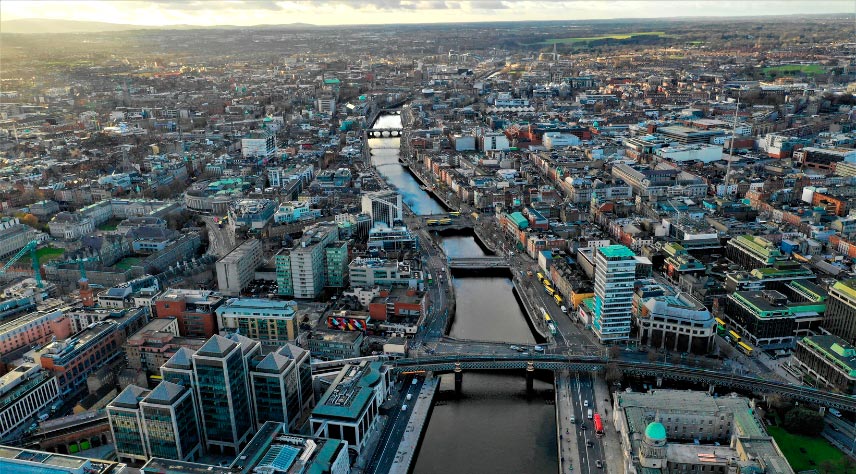 Dublino mappa turistico